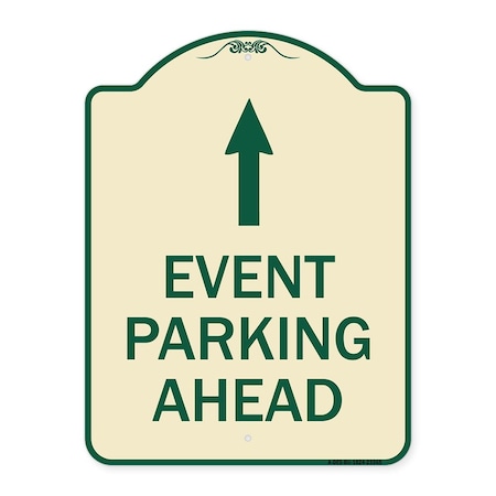 Signmission Designer Series Parking & Post Kit, Tan & Green Heavy-Gauge Aluminum Sign, 24" x 18", TG-1824-23366 A-DES-TG-1824-23366